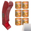 Pringles Sweet Paprika + Spender Original für 6 kleine Dosen (6x40g Packung) + usy Block