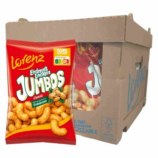 Lorenz Erdnuss Locken Jumbos (9x175g Beutel)