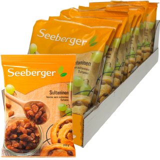 Seeberger Sultaninen ohne Zuckerzusatz fruchtiger Geschmack VPE (13x200g Packung)