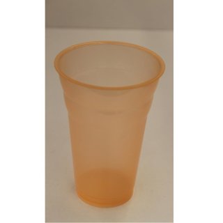 Frappe Becher # 432 orange, 500 ml bunt 50 St