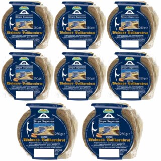 Mestemacher Sylter Walnussbrot rund (8x250g Packung) VPE