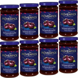 Mövenpick Gourmet-Frühstück Schwarzkirsche Fruchtaufstrich VPE (8x250g Glas)