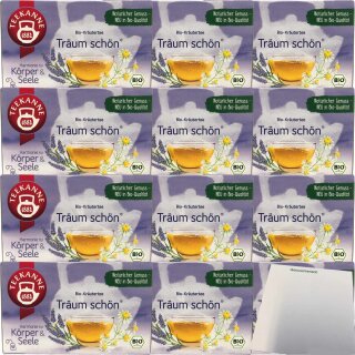 Teekanne Träum schön Harmonie für Körper und Seele 12er Pack (12x34g Packung) + usy Block