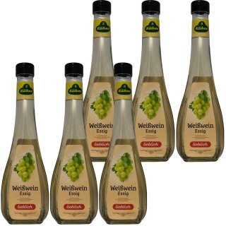 Kühne Exquisit Fein-würziger Weißweinessig VPE (6x0,5l Flasche)