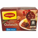 Maggi Delikatess Soße zu Gulasch 18x2er Pack (18x56g Packung für 9000ml Soße)