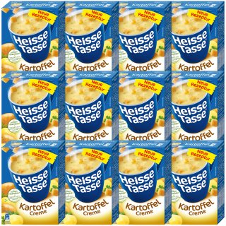 Erasco Heisse Tasse Kartoffel-Cremesuppe 12er Pack (36 Beutel a 18g)