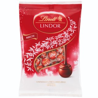 Lindt Lindor Mini-Kugeln Vollmilch (100g Beutel)