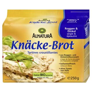 Alnatura Bio Knäckebrot Roggen & Dinkel (12x250g Packung)