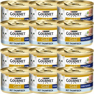 Purina Gourmet Gold Feine Pastete mit Thunfisch VPE (12x85g Dosen)