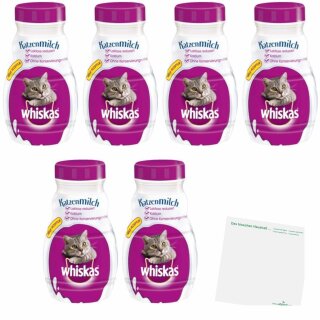 Whiskas Katzenmilch 6er Pack (6x200ml Flasche) + usy Block