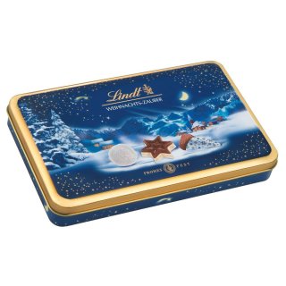 Lindt Weihnachtszauber Pralinen blau (1 x 200g Metalldose)