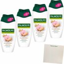 Palmolive Dusche Naturals Mandel & Milch 4er Pack (4x250ml Flasche) + usy Block
