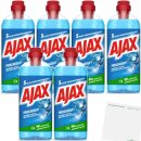 AJAX Allzweckreiniger Frischeduft 6er Pack (6x1L Flasche) + usy Block