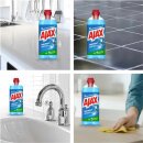 AJAX Allzweckreiniger Frischeduft 6er Pack (6x1L Flasche) + usy Block