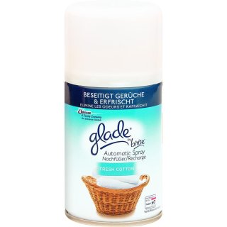 Glade by Brise Automatic Spray Nachfüller Fresh Cotton (269ml Nachfüller)
