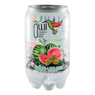 Owi Drink aromatisiertes Wasser mit Kohlensäure Aroma: Wassermelone & Kiwi (24x0,355l Dosen)