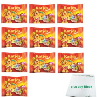 Katjes Family Vitabär mit 6 Vitaminen (10x300g Beutel) + usy Block