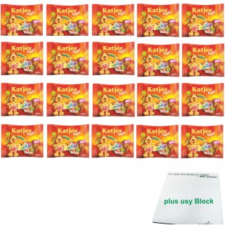 Katjes Family Vitabär mit 6 Vitaminen (20x300g Beutel) + usy Block
