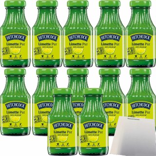 Hitchcock Limette Pur 12er Pack (12x200ml Flasche) + usy Block