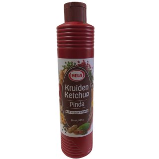 Hela Kruiden Ketchup Pinda (800ml Flasche Gewürz Ketchup Erdnuss)