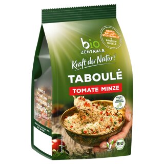 biozentrale Taboulé mit Tomaten und Minze (200g Packung)
