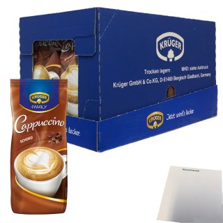 Krüger Family Cappuccino Schoko 12er Pack (12x 500g Beutel) + usy Block