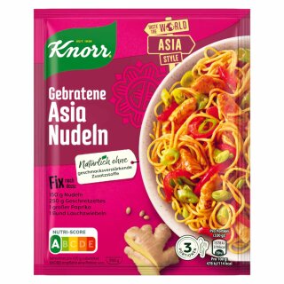Knorr Fix Gebratene Asia Nudeln 3 Portionen (30g Packung)