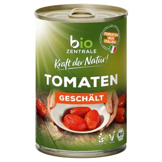 biozentrale Tomaten Geschält (400g Dose)