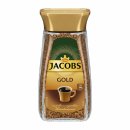 Jacobs Gold löslicher Kaffee (200g Glas Instant Kaffee)