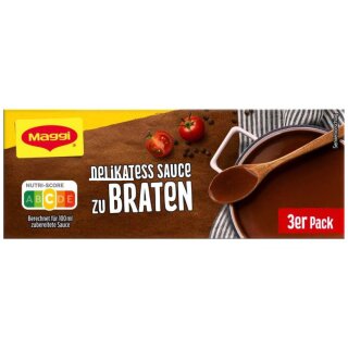 Maggi Delikatess Sauce zu Braten, 3er Pack, ergibt 3 x 250 ml