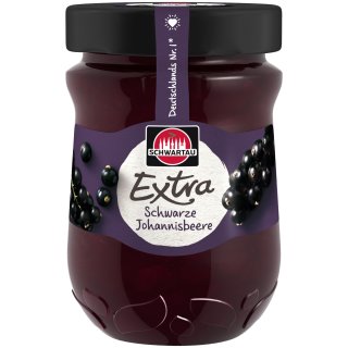 Schwartau Extra Schwarze Johannisbeere Konfitüre (340g Glas)