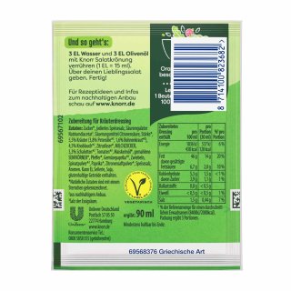 Knorr Salatkrönung Griechische Art Dressing 5er-Pack (5 x9 g)