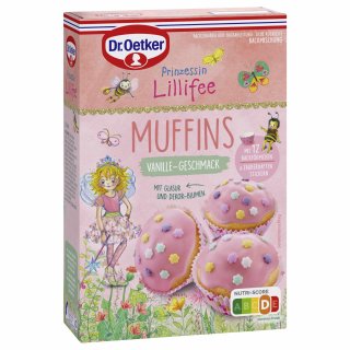 Dr. Oetker Prinzessin Lillifee Muffins Vanille-Geschmack (397g Packung)