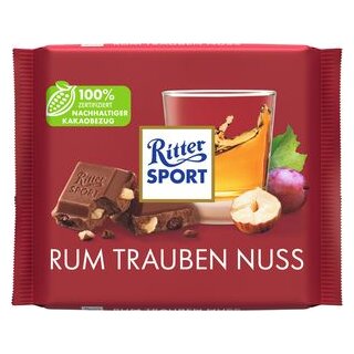 Ritter SPORT Rum Trauben Nuss (100 g Packung)