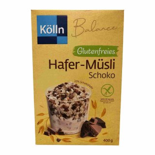 Kölln Zartes Hafer-Müsli Schoko Glutenfrei (400g Packung)