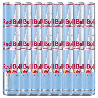 Red Bull Energy Drink Zero Calories 24er Pack EINWEG (24x250ml Dose)