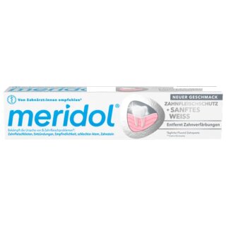 Meridol Zahncreme Sanftes Weiß (1x75ml Packung)