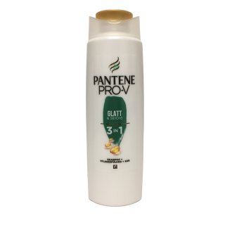 Pantene Pro-V Glatt und Seidig 3in1 Shampoo, Spülung und Intensiv-Kur, 250 ml