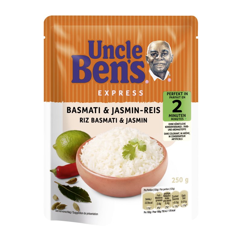 Riz express basmati 250g, riz oncle benz original