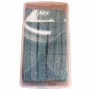 Fini Lenguas Ceintures Pica Citric Framboos 3x 200 Stück (Saure Himbeer Streifen) + usy Block