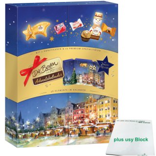 Adventskalender Die Besten von Ferrero Premium mit 2 Hohlfiguren (365g) + usy Block