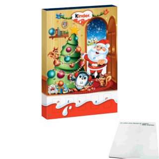Kinder Mini Mix Adventskalender Motiv: BAUM mit mini kinder Bueno, Country und Schokolade (152g) + usy Block