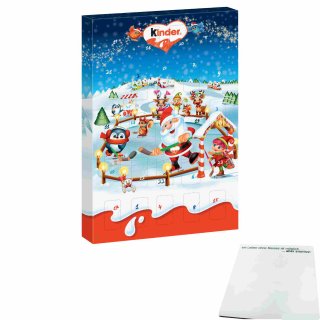 Kinder Mini Mix Adventskalender Motiv: EISHOCKEY mit mini kinder Bueno, Country und Schokolade (152g) + usy Block