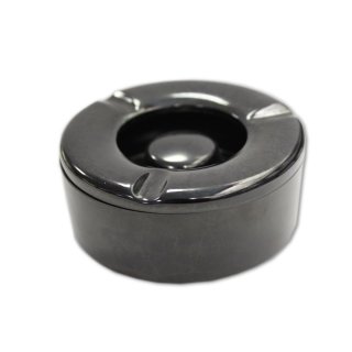 WACA Windaschenbecher mit Deckel in schwarz Ø10cm (1 Stck.)