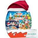 Ferrero Kinder Überraschung Adventskalender 2020 Motiv: Weihnachtsdorf (431g Packung) + usy Block