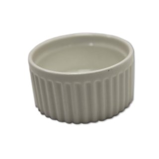 Hendi Mini-Auflauförmchen aus Porzellan Ø7cm Höhe=35mm (1 Stck.)