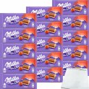 Milka Erdbeer 15er Pack (15x100g Tafel) + usy Block