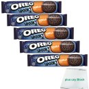 Oreo spooky Vanilla Flavour Cookies 5er Pack (5x154g Rolle) plus usy Block