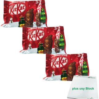 KitKat Christmas Break einzeln verpackt 3er Pack (3x 3x29g) + usy Block