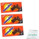 Ovomaltine Crunchy chocolat noir suisse à l´Ovomaltine 3er Pack (3x100g dunkle Schokoladen Tafel) + usy Block